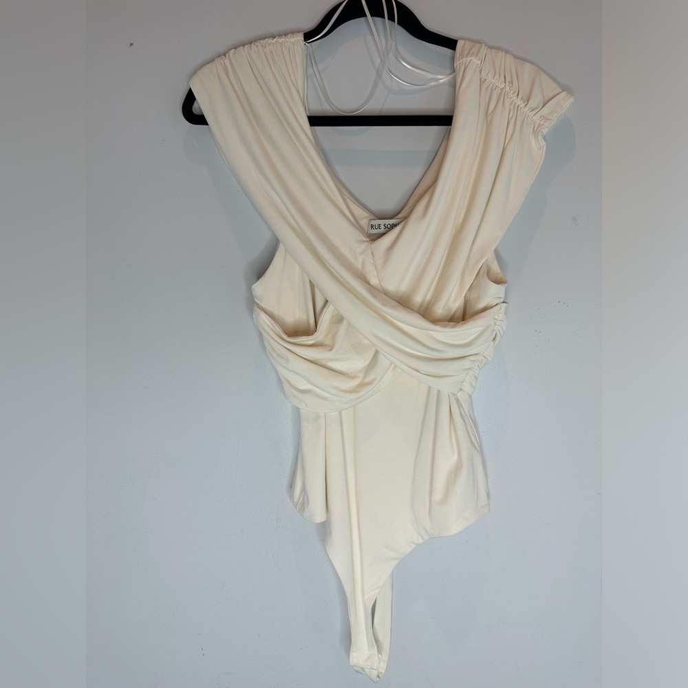 Rue 107 Draped Bodysuit - Picture 3 of 9